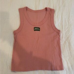 Daily Drills Dusty Pink Ribbed Tank
